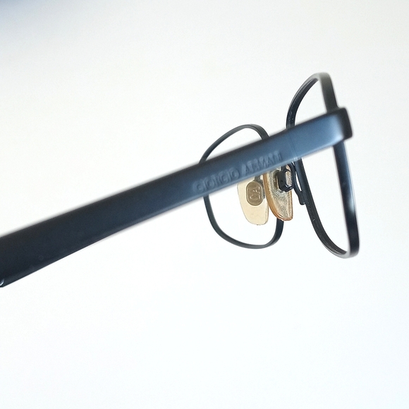 Vintage Giorgio Armani Semi Gloss/ Matte Black Eye Glass Frames 1511 706 130 - Picture 11 of 14